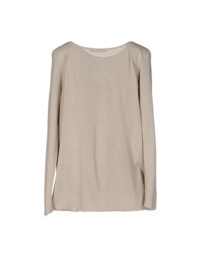 Shop Alberta Ferretti Sweater In Sand