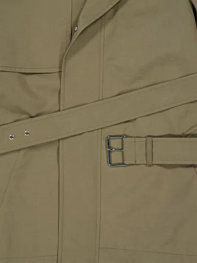 Frame Belted Jacket In Green