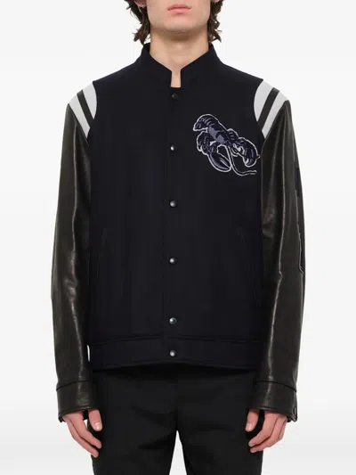 LOBSTER-PATCH BASEBALL JACKET