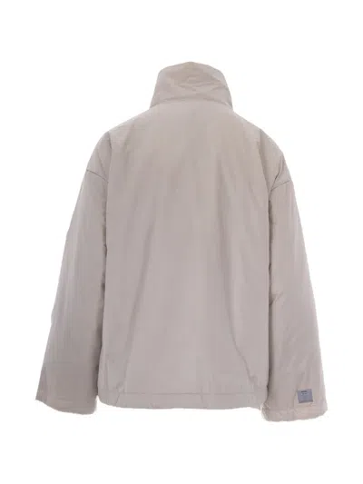 Max Mara The Cube Turtleneck Jacket In Gray