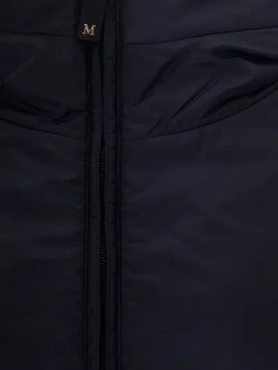 Max Mara The Cube Hooded Jacket In Blue