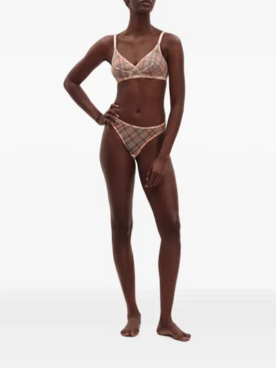 Eres Loch Check-pattern Bra In Neutral