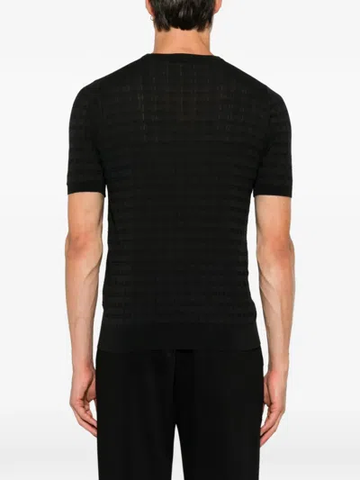 Jeordie's Patterned T-shirt In Black