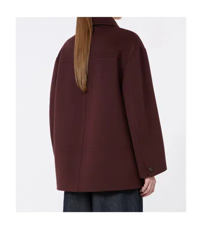 Max Mara Giugno Coat In Red