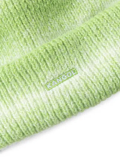 Kangol Gradient-effect Ribbed-knit Beanie Hat In Multi