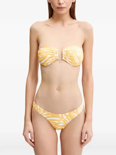 Melissa Odabash Zebra-print Bikini Bottom In Multi
