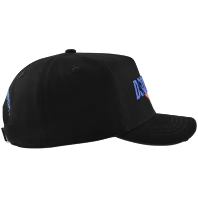 Dsquared2 Logo Baseball Cap Black In Black