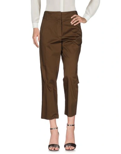 Dondup Trousers In Military Green