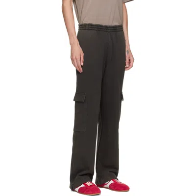 Represent Brown Initial Cargo Sweatpants In Black