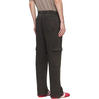 Represent Brown Initial Cargo Sweatpants In Black