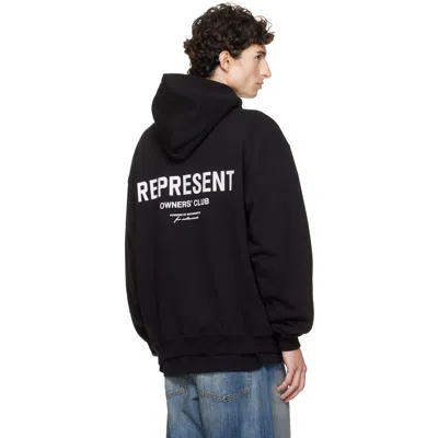 Represent Owners Club Oversized Pullover Hoodie In Black