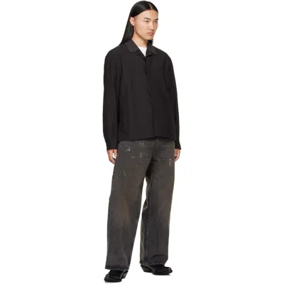 Our Legacy Pack Linen Blend Jacket In Black