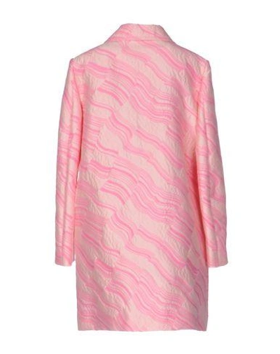 Shop Boutique Moschino Full-length Jacket In Pink