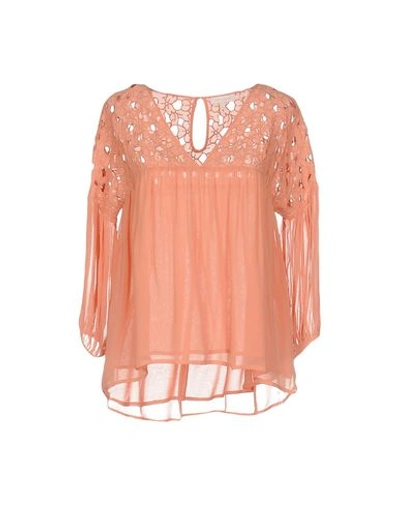 Intropia Blouses In Salmon Pink