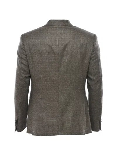 Corneliani Double-vent Blazer In Gray