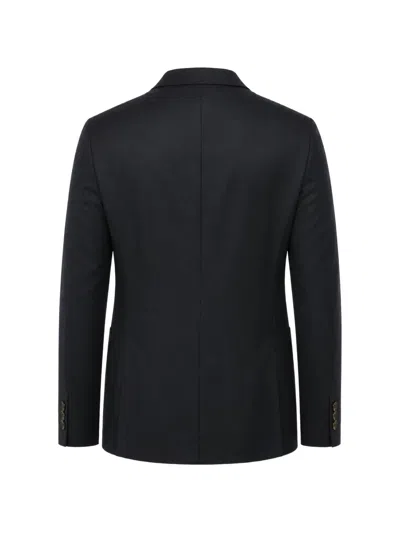Corneliani Circle Patch-pocket Blazer In Blue
