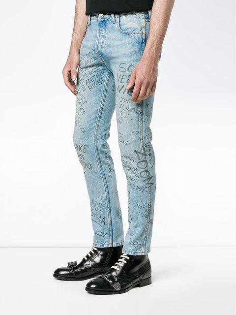gucci scribble jeans