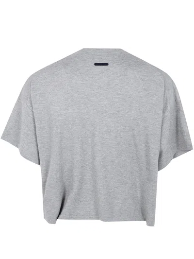 Essentials Logo-patch T-shirt In Gray