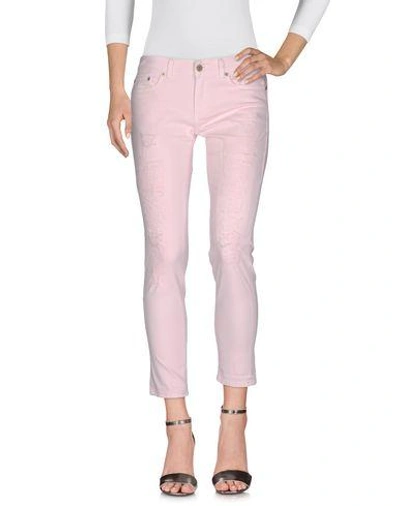 Shop Dondup Denim Pants In Light Pink