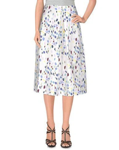 Shop Anna Sammarone 3/4 Length Skirt In White
