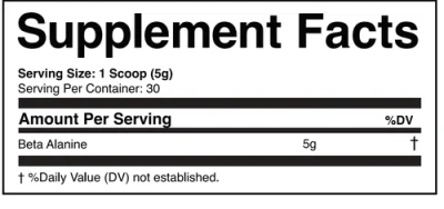 Swolverine Beta-alanine In White