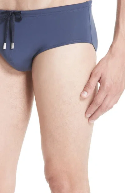 Vilebrequin Solid Fitted Swim Brief In Blue