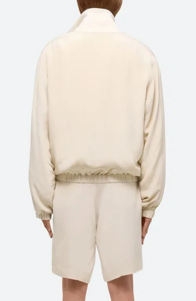 Helmut Lang Zip Bomber Jacket In Brown
