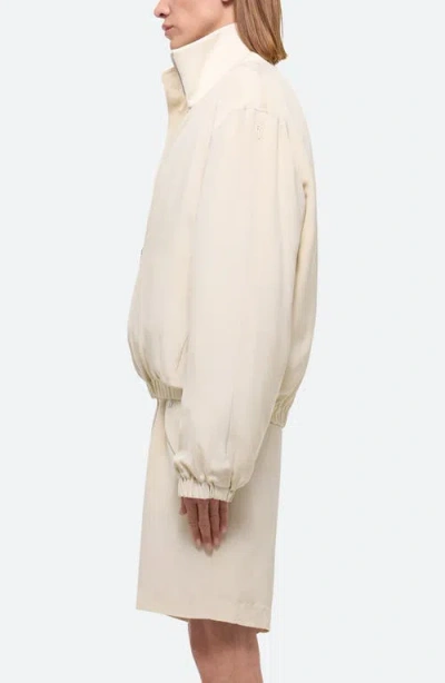 Helmut Lang Zip Bomber Jacket In Brown