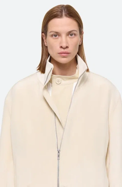 Helmut Lang Zip Bomber Jacket In Brown