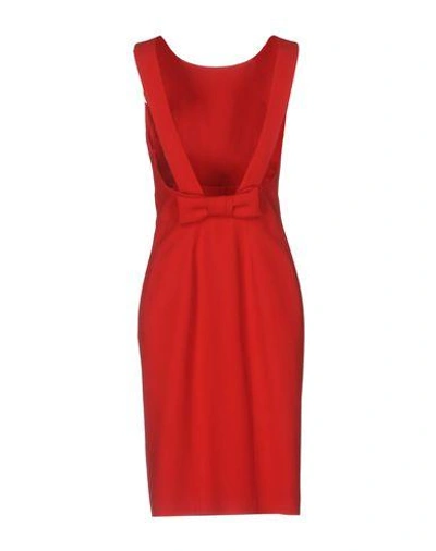 Shop Capucci Knee-length Dress In Red