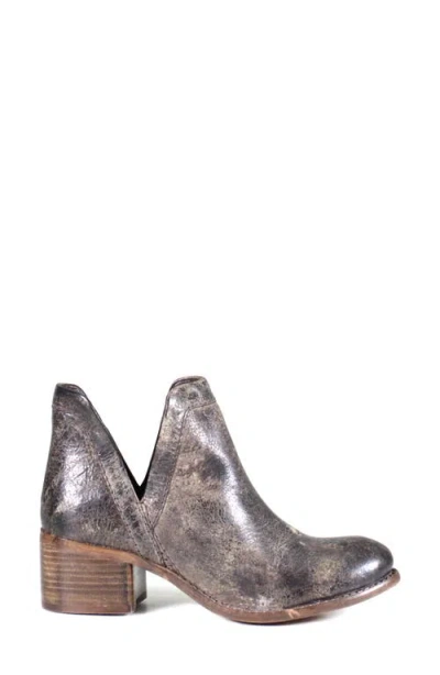 Diba True Work Nerd Vintage Leather Bootie In Gray