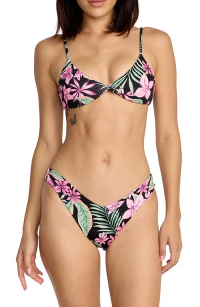 Volcom Gritty Aloha Triangle Bikini Top In Multi