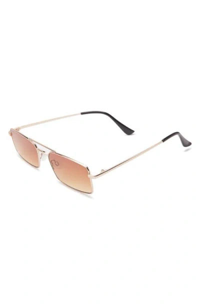 Bp. Gradient Rectangular Aviator Sunglasses In Gold