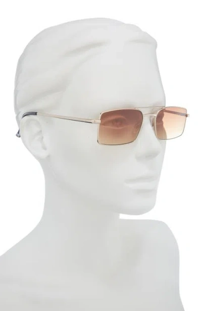 Bp. Gradient Rectangular Aviator Sunglasses In Gold