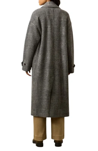 Faherty Atlantic Plaid Wool Blend Coat