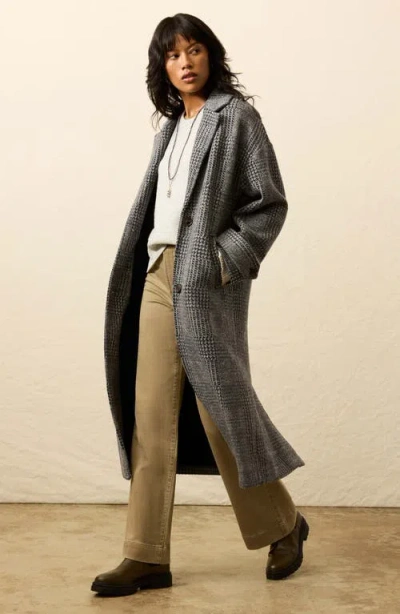 Faherty Atlantic Plaid Wool Blend Coat