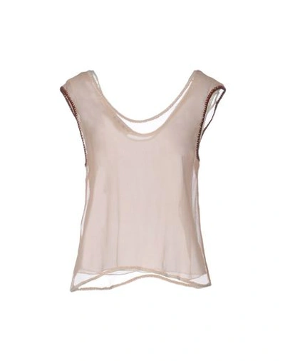 Marni Silk Top In Light Pink