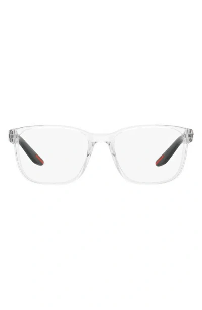 Prada Linea Rossa 55mm Pillow Optical Glasses In White