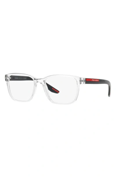 Prada Linea Rossa 55mm Pillow Optical Glasses In White