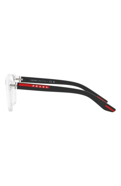 Prada Linea Rossa 55mm Pillow Optical Glasses In White