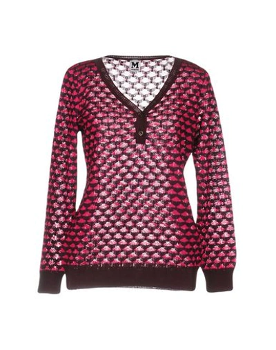 M Missoni Sweater In Fuchsia