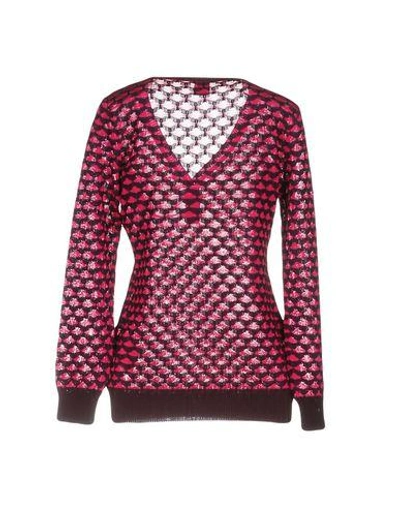Shop M Missoni Sweater In Fuchsia