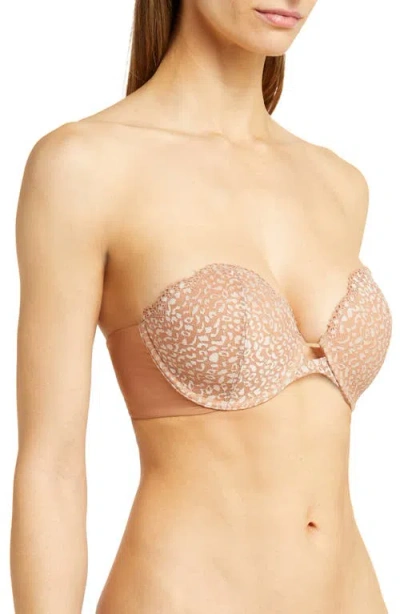 Skarlett Blue Rouse Full Coverage Lightly Lined Strapless Bra In Neutral