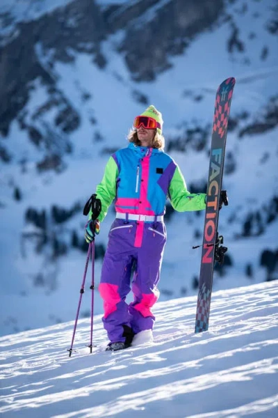 Oosc Powder Hound Ski Suit In Multi