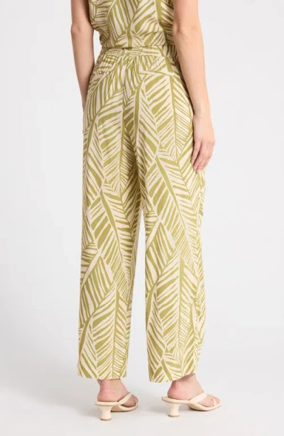 Dr2 By Daniel Rainn Pull-on Wide Leg Pants In Green