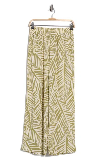Dr2 By Daniel Rainn Pull-on Wide Leg Pants In Green