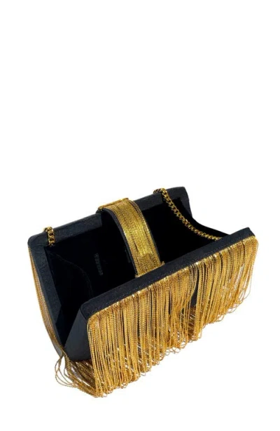 Simitri Chunky Clutch In Gold