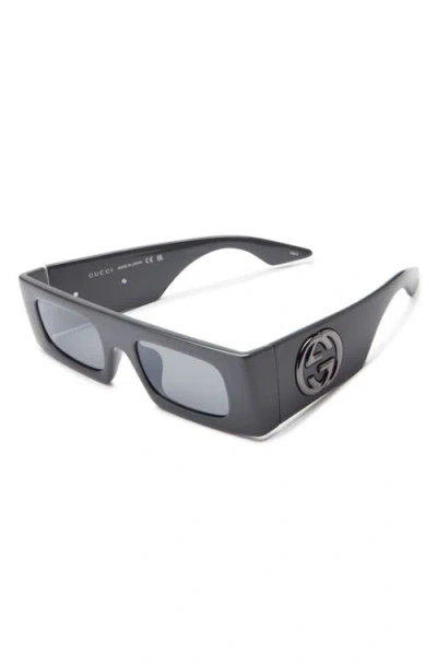 Gucci 49mm Rectangular Sunglasses In Multi
