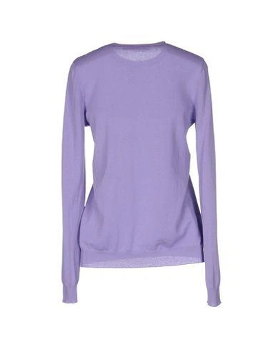 Shop Love Moschino Sweaters In Purple