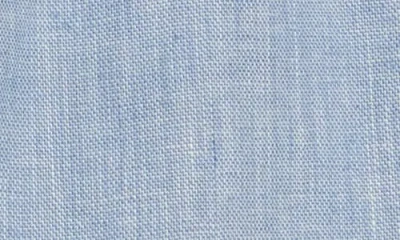 Theory Linen Blend Drawstring Shorts In Blue